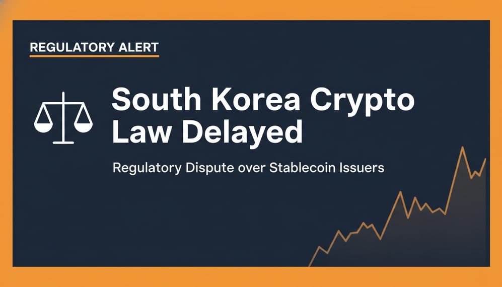 South Korea’s Crypto Law Delayed Over Dispute on Stablecoin Issuers