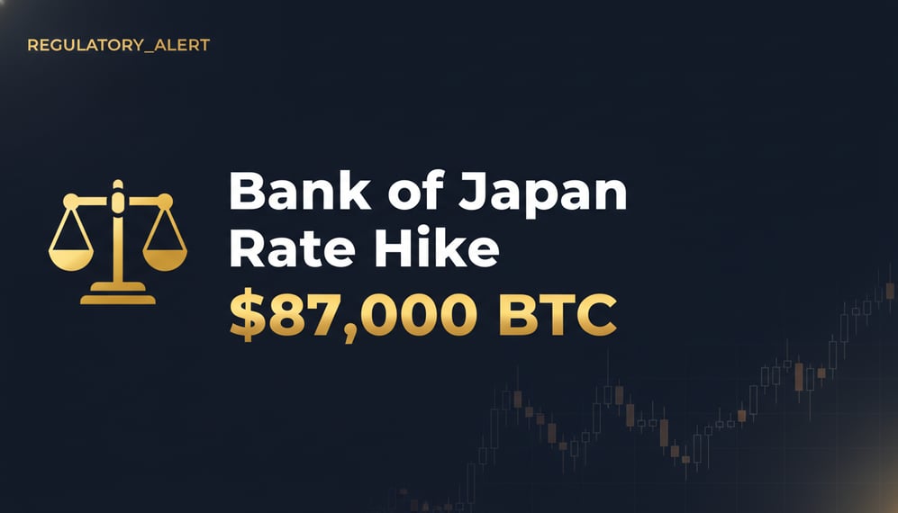 How Bank of Japan’s Rate Hike Pushed Bitcoin Above $87,000 and Weakened the Yen