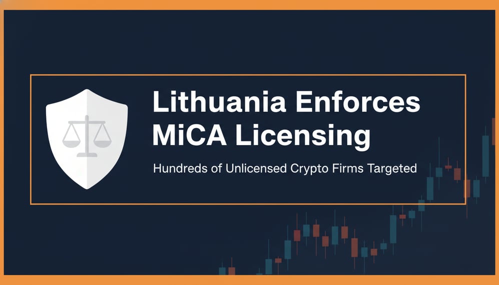 Lithuania to Enforce MiCA Licensing, Targeting Hundreds of Unlicensed Crypto Firms