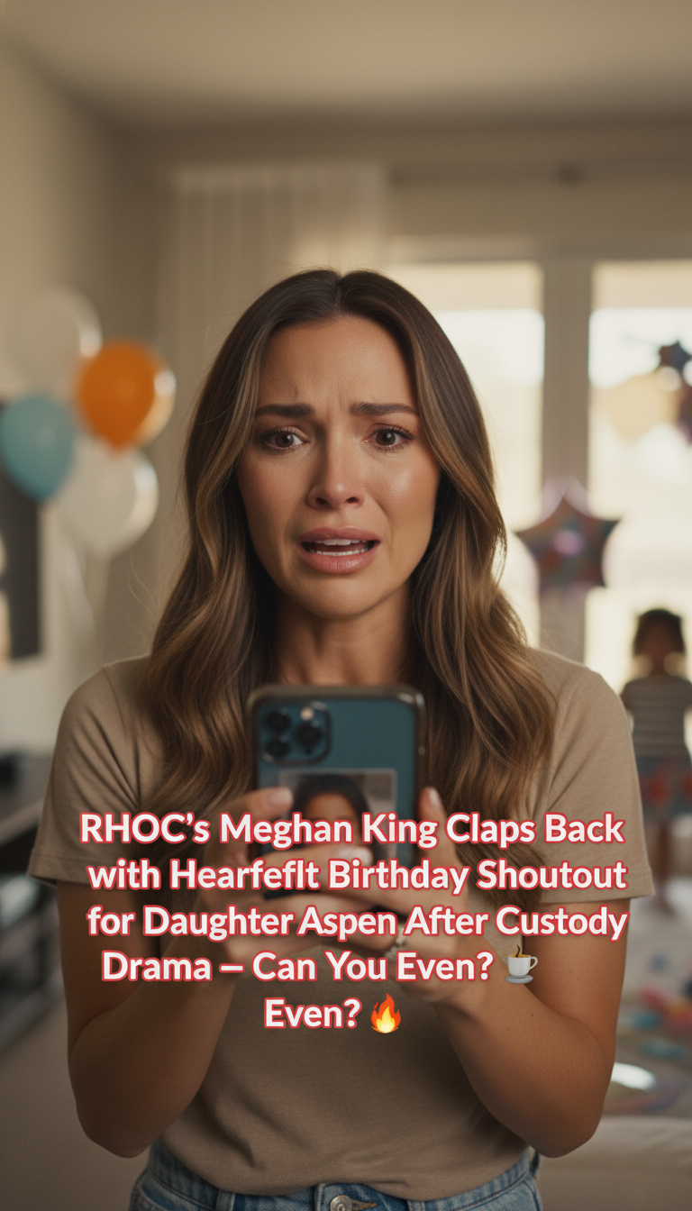 RHOC’s Meghan King Claps Back with Heartfelt Birthday Shoutout for Daughter Aspen After Custody Drama — Can You Even?! ☕🔥