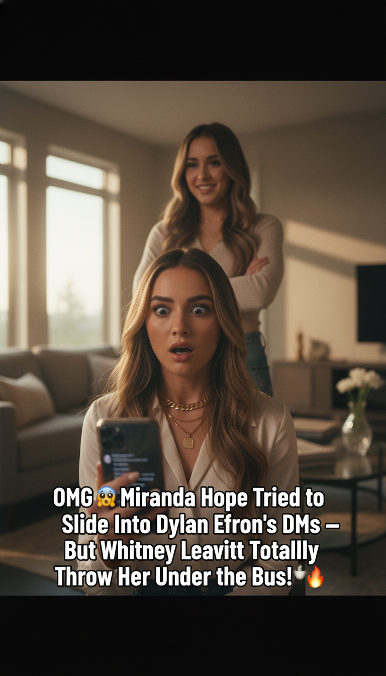 OMG 😱 Miranda Hope Tried to Slide Into Dylan Efron’s DMs — But Whitney Leavitt Totally Threw Her Under the Bus! ☕🔥