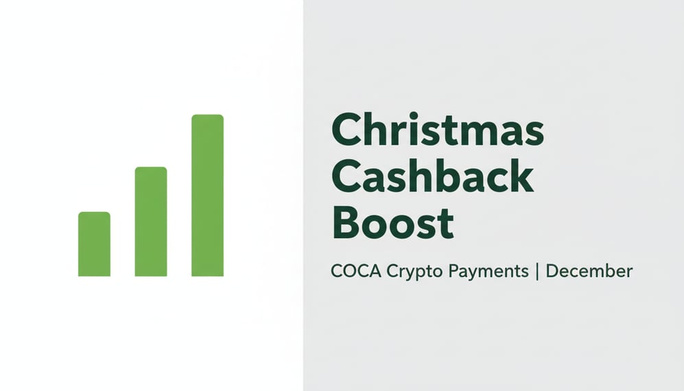 COCA Launches Christmas Cashback Boost for Crypto Payments in December