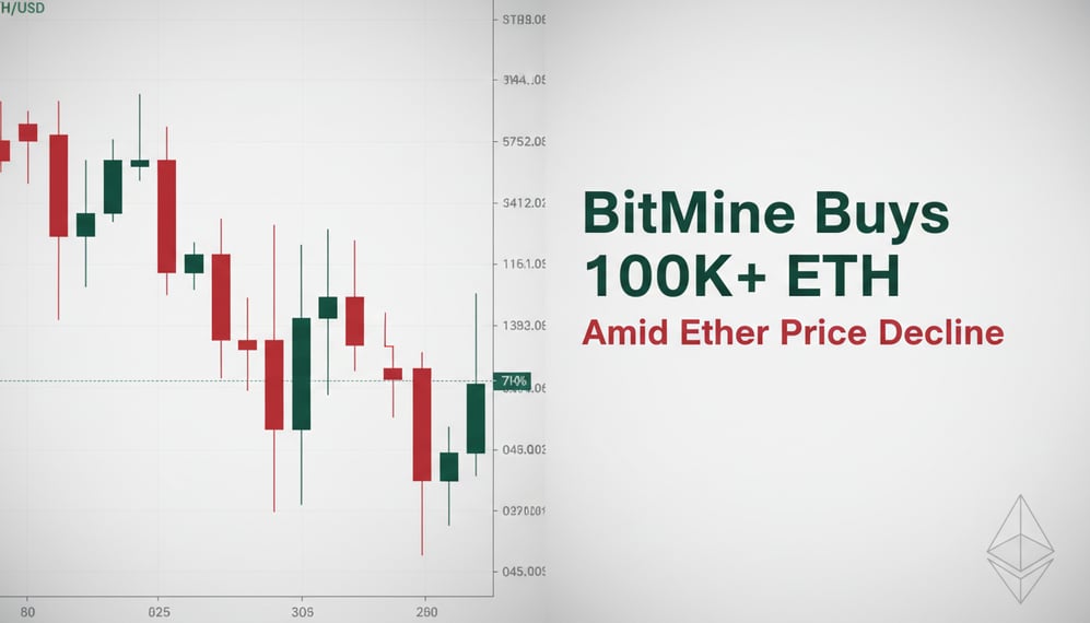 BitMine Buys Over 100K ETH Amid Ether Price Decline: What’s Next?
