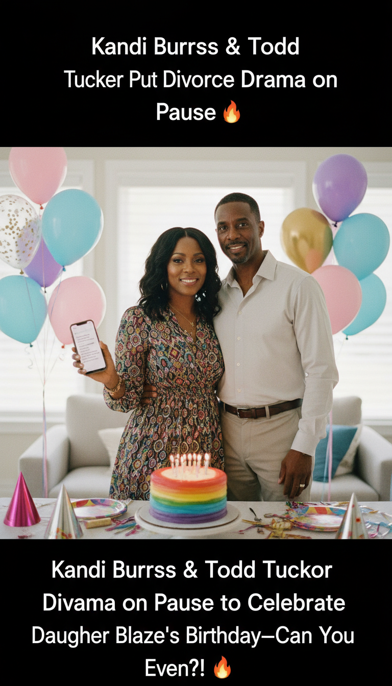 Kandi Burruss & Todd Tucker Put Divorce Drama on Pause to Celebrate Daughter Blaze’s Birthday—Can You Even?! ☕🔥