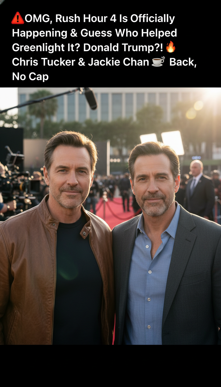 🚨OMG, Rush Hour 4 Is Officially Happening & Guess Who Helped Greenlight It? Donald Trump?! ☕🔥 Chris Tucker & Jackie Chan Are Back, No Cap!