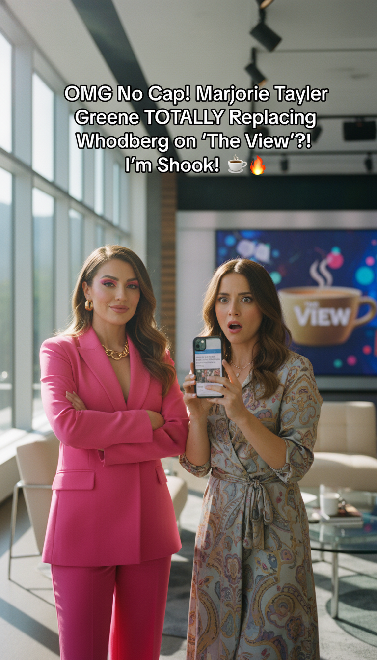 OMG No Cap! Marjorie Taylor Greene TOTALLY Replacing Whoopi Goldberg on ‘The View’?! ☕🔥 I’m Shook!