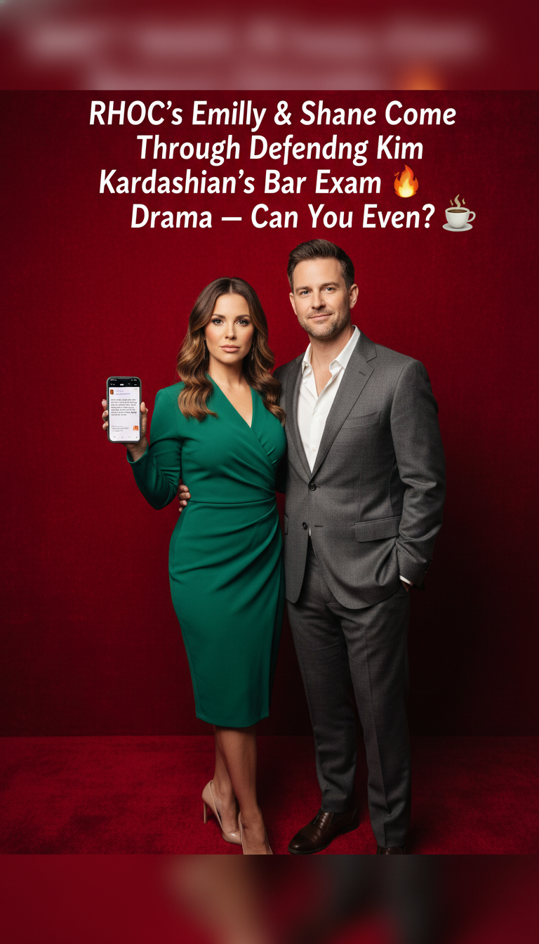 RHOC’s Emily & Shane Come Through Defending Kim Kardashian’s Bar Exam Drama — Can You Even?! ☕🔥