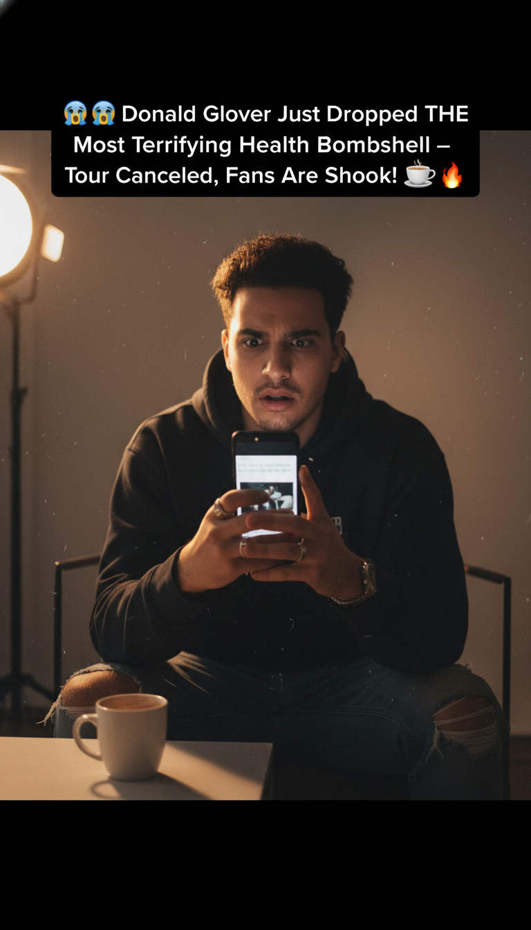 OMG 😱 Donald Glover Just Dropped THE Most Terrifying Health Bombshell — Tour Canceled, Fans Are Shook! ☕🔥