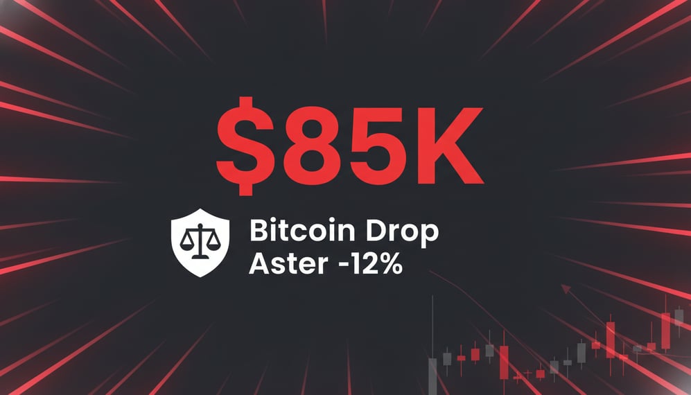 Why Did Bitcoin Drop to $85K and Aster Fall 12% Amid Market Decline?
