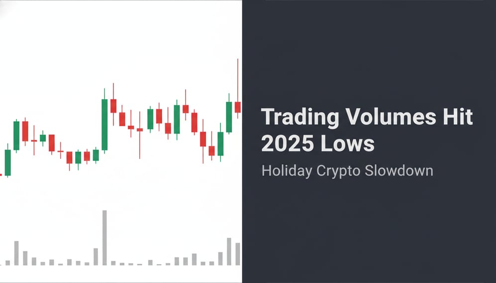 Why Are Crypto Trading Volumes Falling to 2025 Lows During the Holidays?