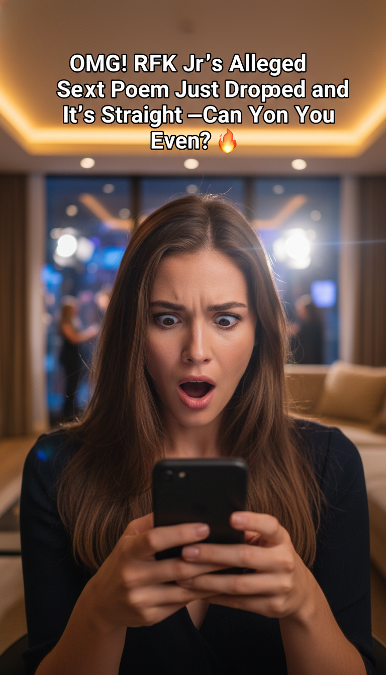 OMG! RFK Jr.’s Alleged Sext Poem Just Dropped and It’s Straight 🔥—Can You Even?!