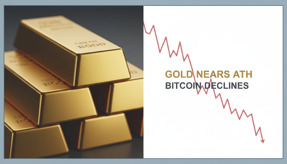 Gold Nears All-Time High as Bitcoin Declines: Is Market Rotation Underway?