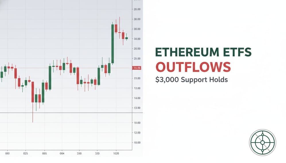 Ethereum ETFs See Outflows Amid Price Consolidation Near $3,000 Support