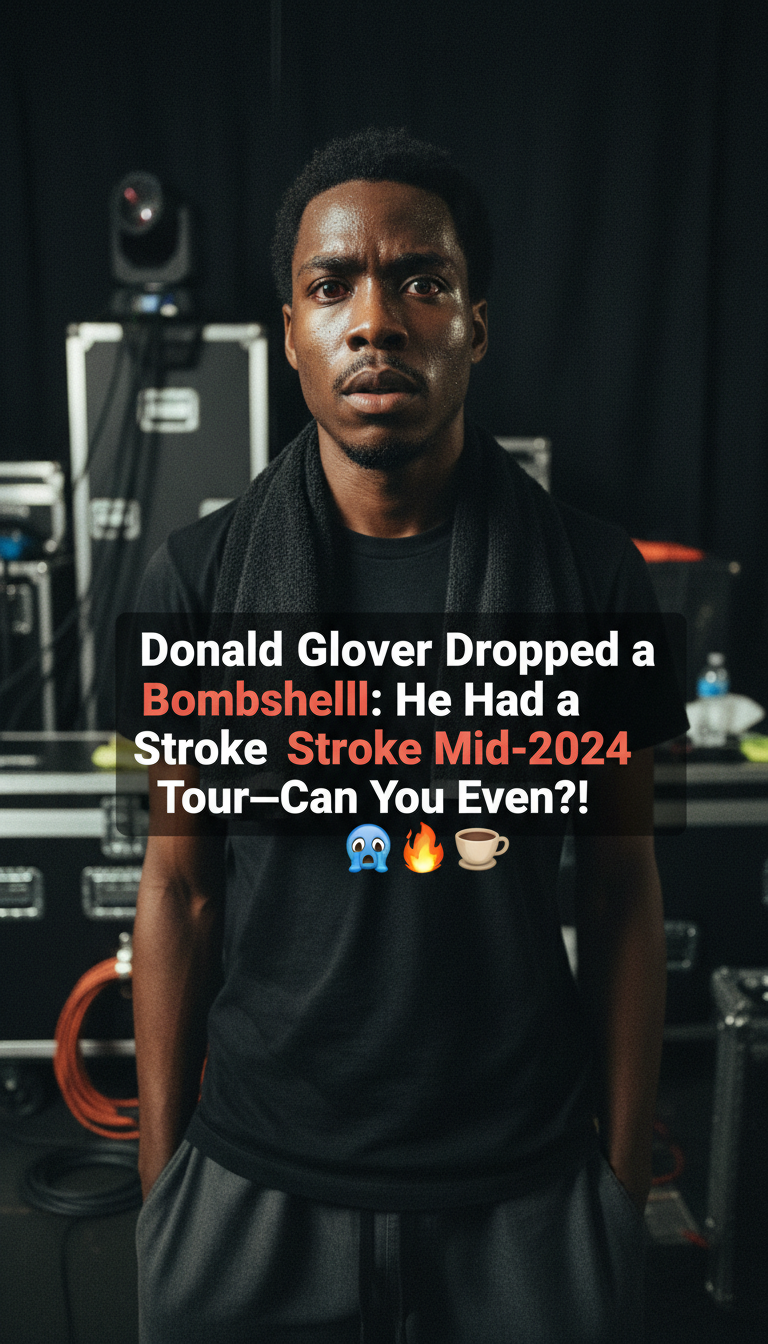 Donald Glover Dropped a Bombshell: He Had a Stroke Mid-2024 Tour—Can You Even?! 😱☕🔥