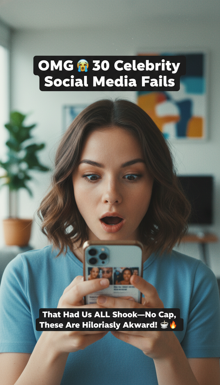 OMG 😱 30 Celebrity Social Media Fails That Had Us ALL Shook—No Cap, These Are Hilariously Awkward! ☕🔥