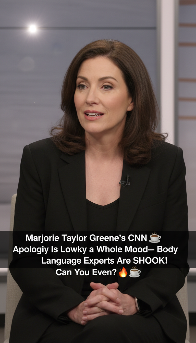 Marjorie Taylor Greene’s CNN Apology Is Lowkey a Whole Mood—Body Language Experts Are SHOOK! ☕🔥 Can You Even?!