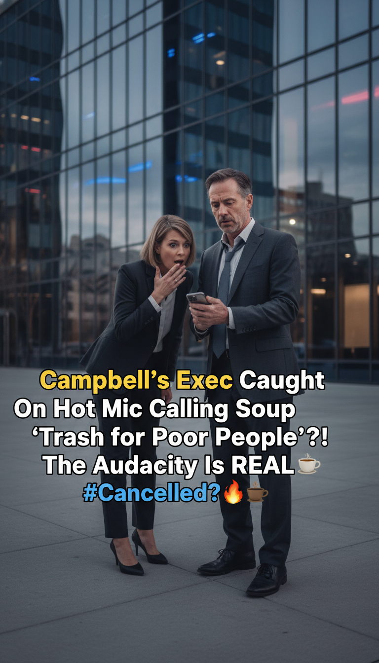 Campbell’s Exec Caught On Hot Mic Calling Soup ‘Trash for Poor People’?! The Audacity Is REAL 🔥☕ #Cancelled?