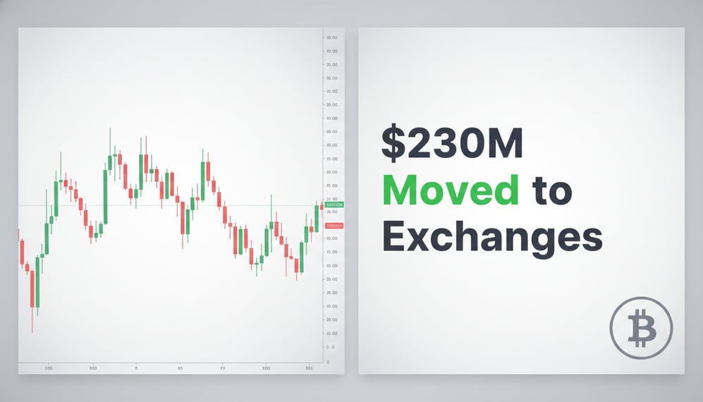 Why Are Bitcoin Whales Moving $230M to Exchanges While BTC Price Holds Steady?