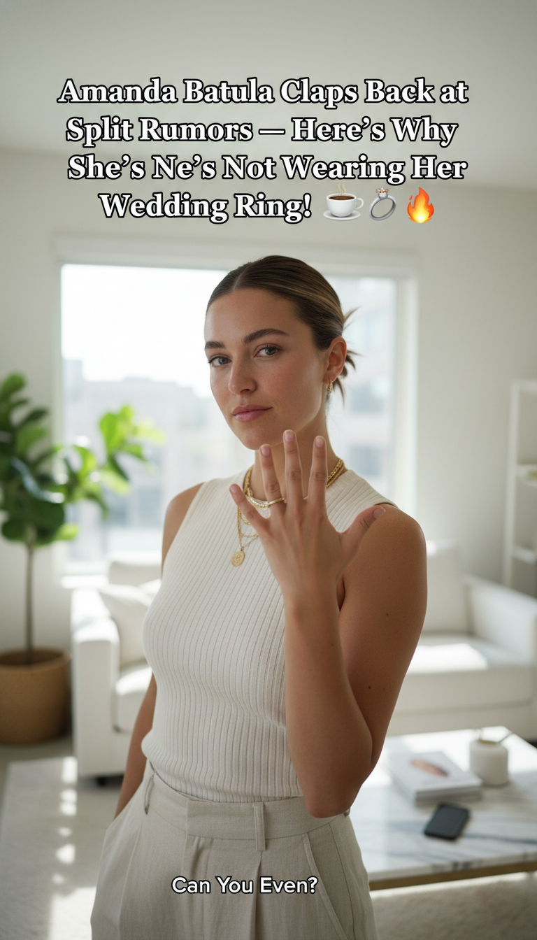 Amanda Batula Claps Back at Split Rumors — Here’s Why She’s Not Wearing Her Wedding Ring! ☕💍🔥 Can You Even?!