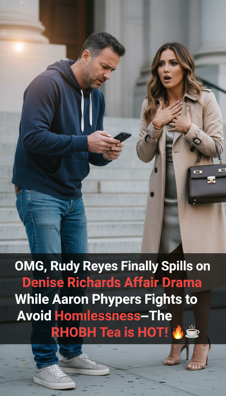 OMG, Rudy Reyes Finally Spills on Denise Richards Affair Drama While Aaron Phypers Fights to Avoid Homelessness—The RHOBH Tea is HOT! ☕🔥
