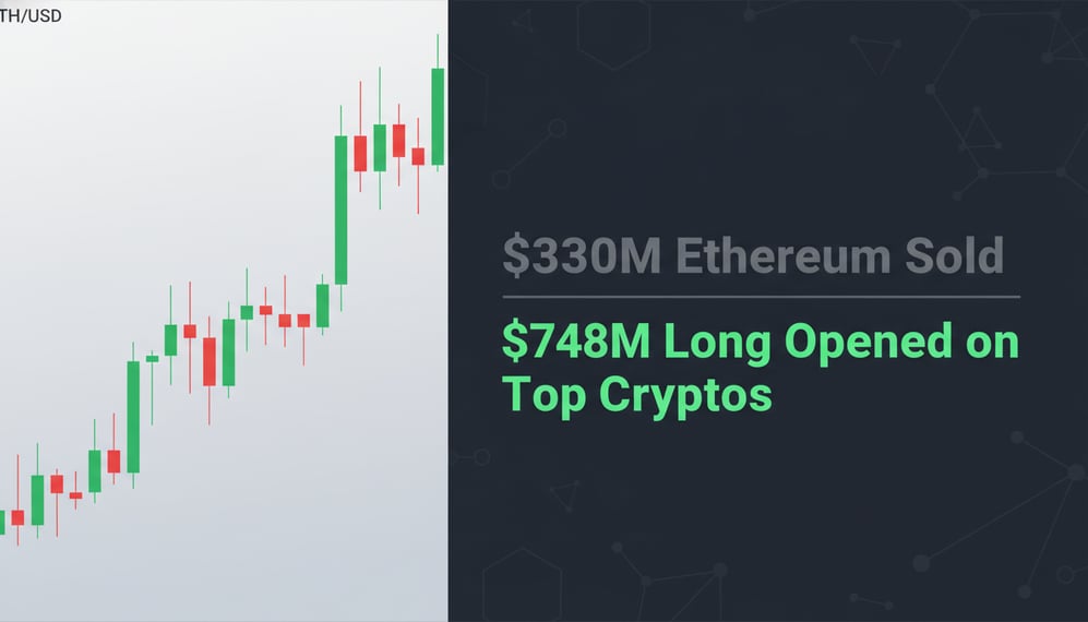 Bitcoin Whale Sells $330M in Ethereum, Opens $748M Long on Top Cryptos