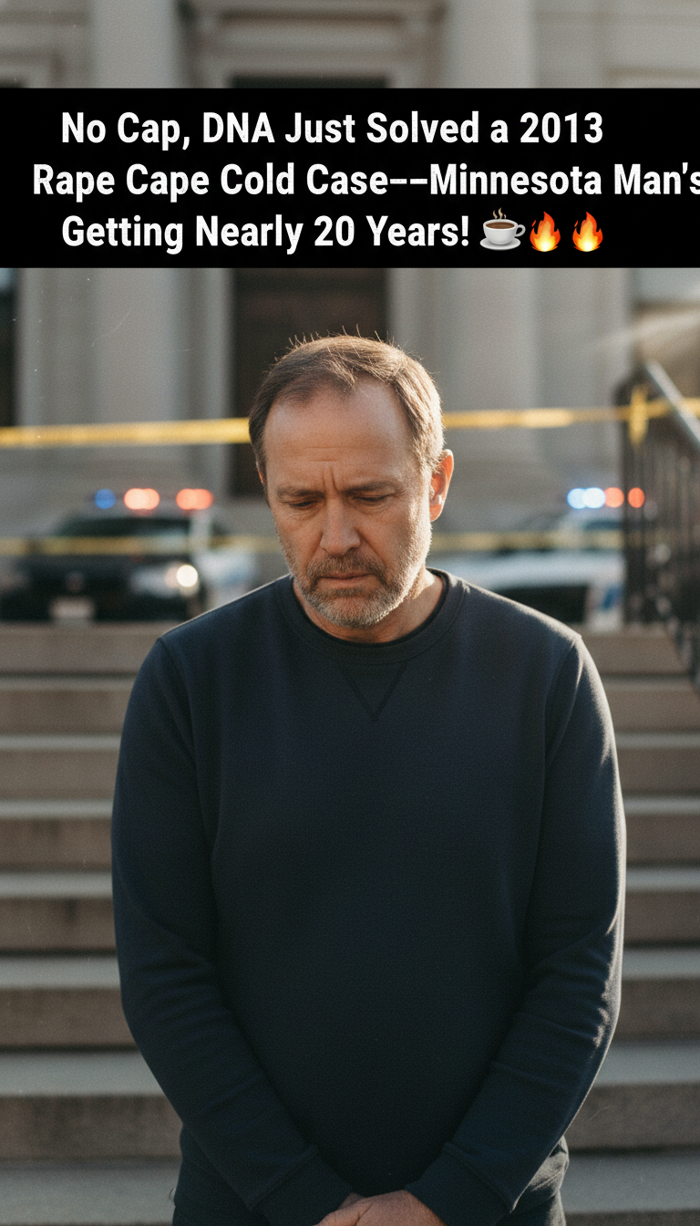 No Cap, DNA Just Solved a 2013 Rape Cold Case—Minnesota Man’s Getting Nearly 20 Years! ☕🔥