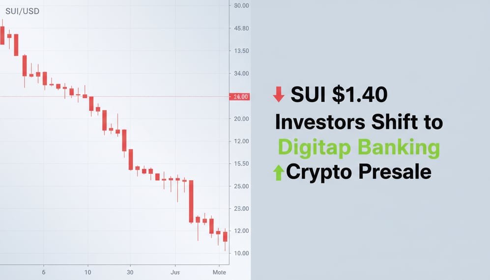 Why Is SUI Sliding to $1.40 as Investors Shift to Digitap Banking Crypto Presale?
