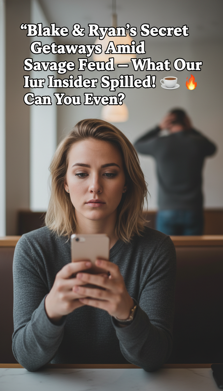 Blake & Ryan’s Secret Getaways Amid Savage Feud — What Our Insider Spilled! ☕🔥 Can You Even?!