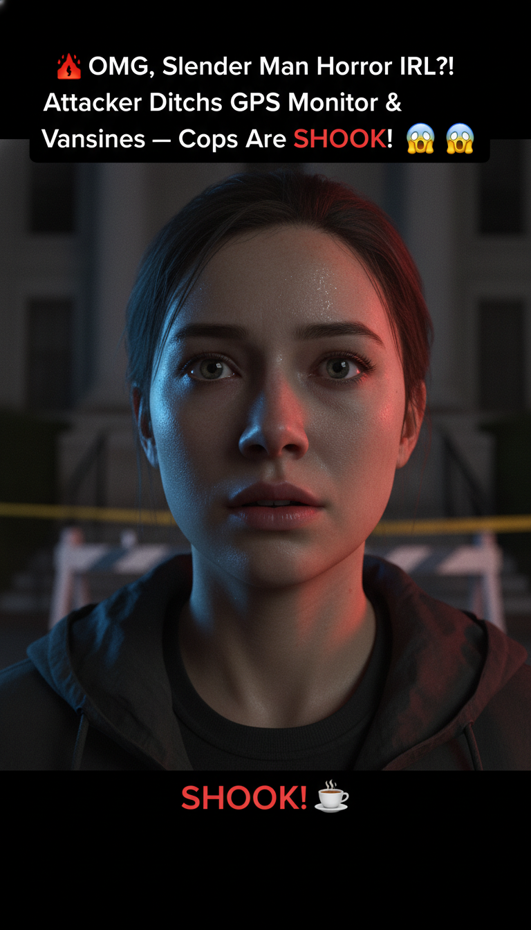 🚨 OMG, Slender Man Horror IRL?! Attacker Ditches GPS Monitor & Vanishes — Cops Are SHOOK! 😱☕️