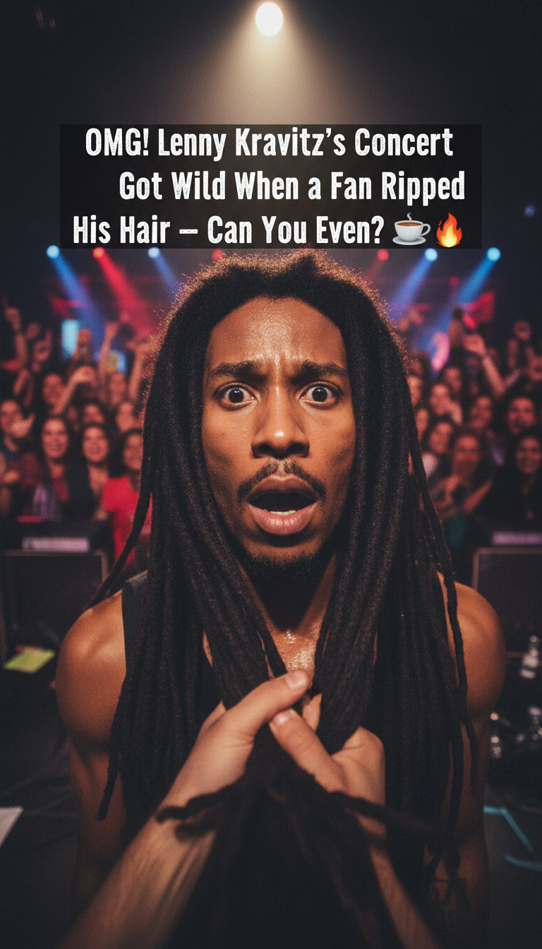 OMG! Lenny Kravitz’s Concert Got Wild When a Fan Ripped His Hair — Can You Even?! ☕🔥