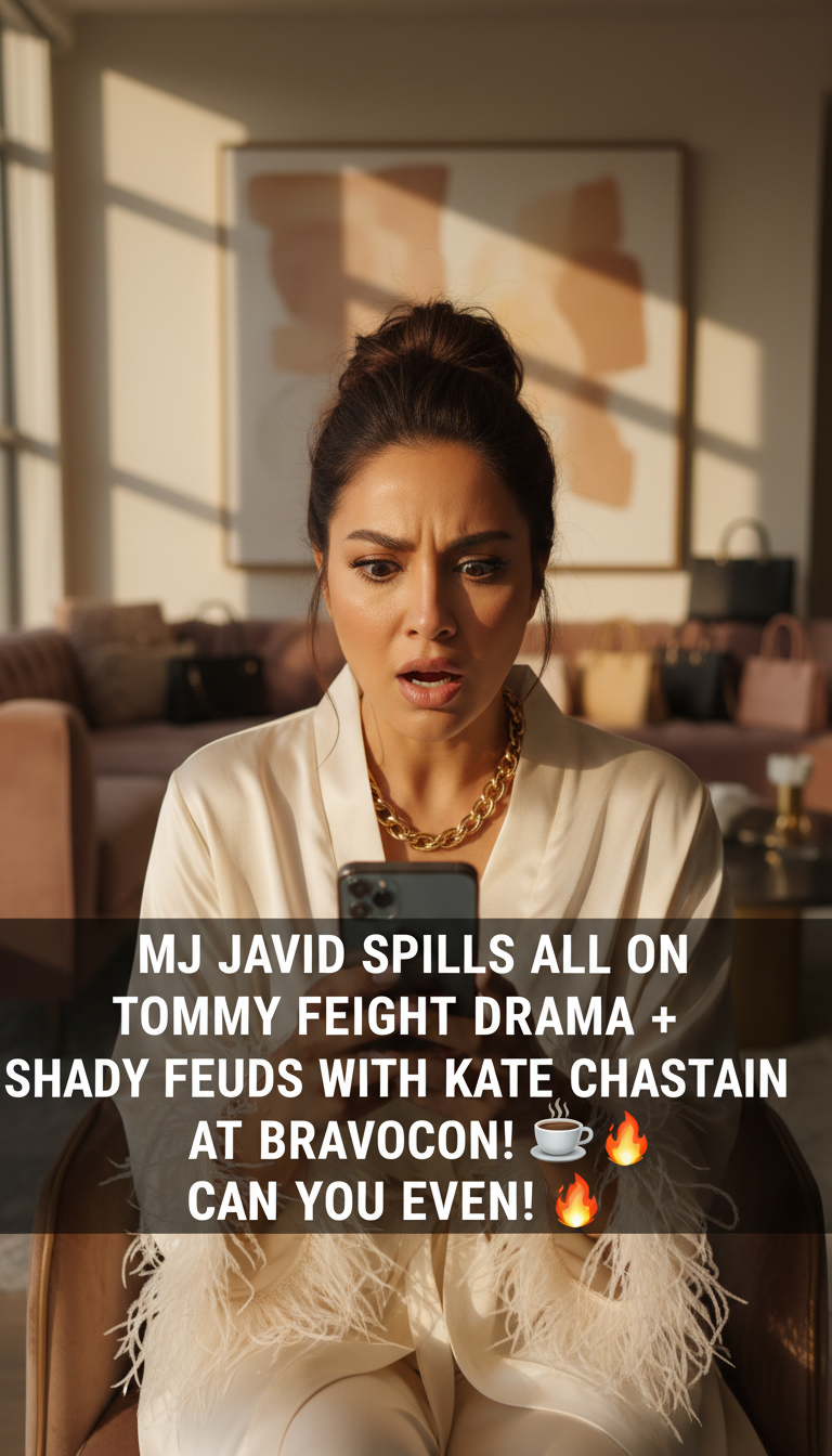 MJ Javid Spills ALL on Tommy Feight Divorce Drama + Shady Feuds with Kate Chastain at BravoCon! ☕🔥 Can You Even?!