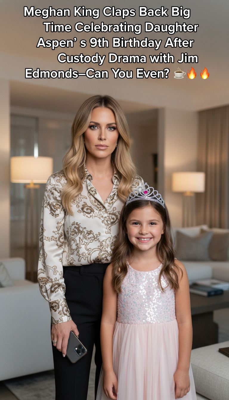Meghan King Claps Back Big Time Celebrating Daughter Aspen's 9th Birthday After Custody Drama with Jim Edmonds—Can You Even?! ☕🔥