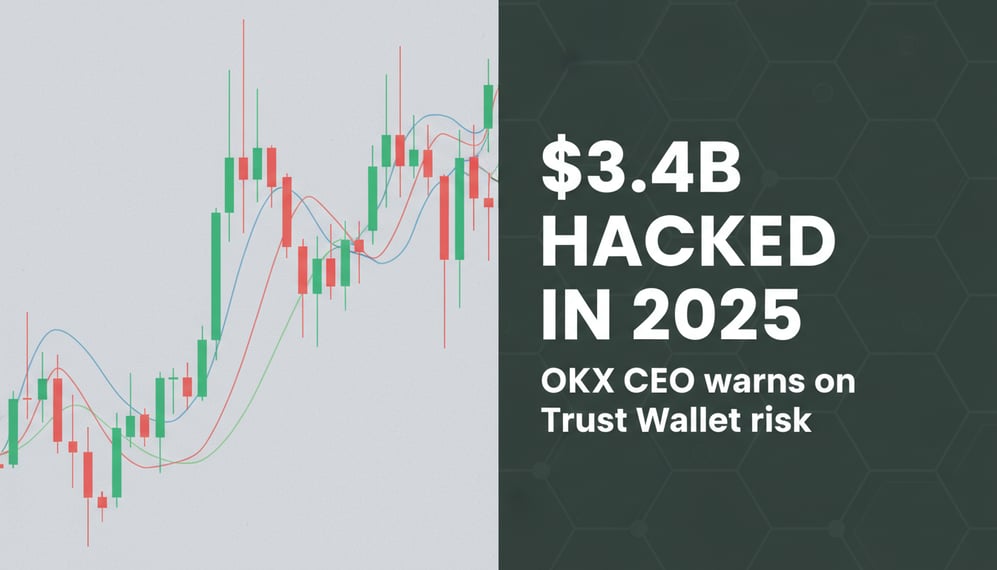 Crypto Hacks Reach $3.4B in 2025: OKX CEO Highlights Trust Wallet Breach Risk