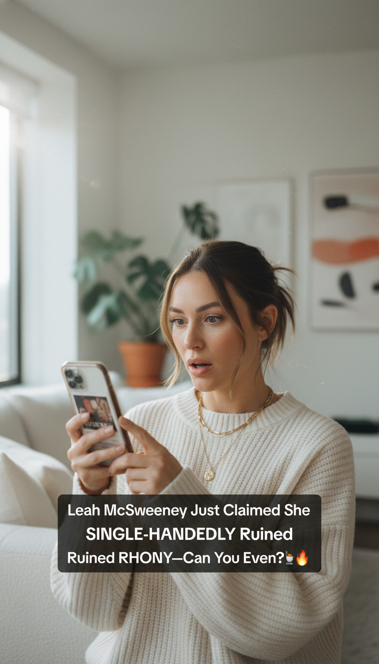 Leah McSweeney Just Claimed She SINGLE-HANDEDLY Ruined RHONY—Can You Even?! ☕🔥