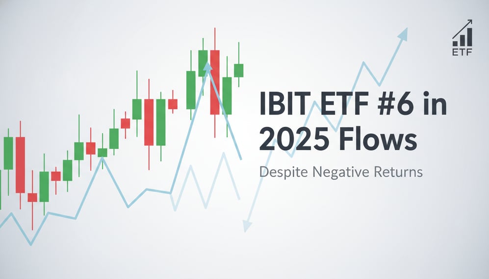 Why BlackRock’s IBIT ETF Ranks 6th in 2025 Flows Despite Negative Returns