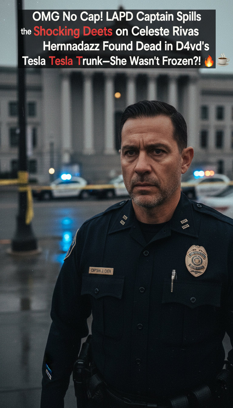 OMG No Cap! LAPD Captain Spills the Shocking Deets on Celeste Rivas Hernandez Found Dead in D4vd’s Tesla Trunk—She Wasn’t Frozen?! ☕🔥