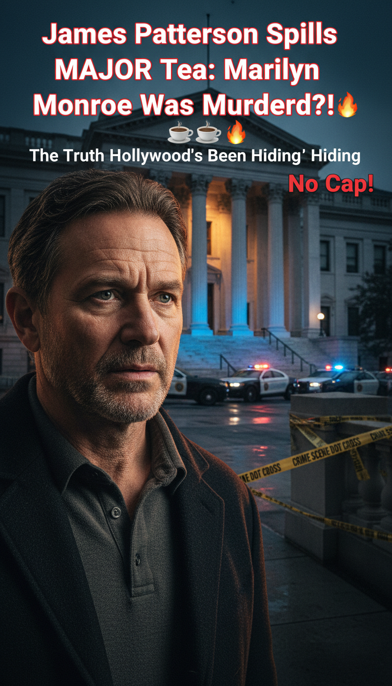 James Patterson Spills MAJOR Tea: Marilyn Monroe Was Murdered?! ☕🔥 The Truth Hollywood’s Been Hiding No Cap!