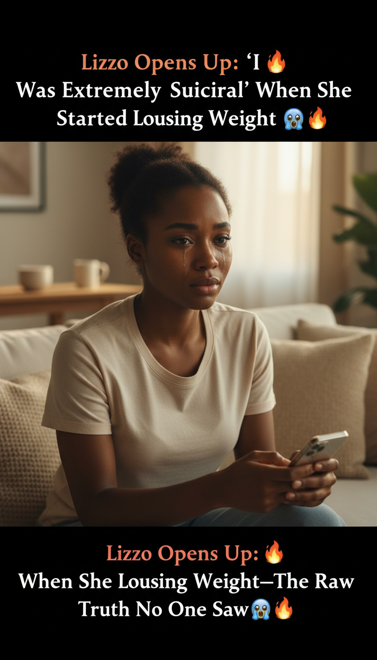 Lizzo Opens Up: ‘I Was Extremely Suicidal’ When She Started Losing Weight—The Raw Truth No One Saw 😱🔥