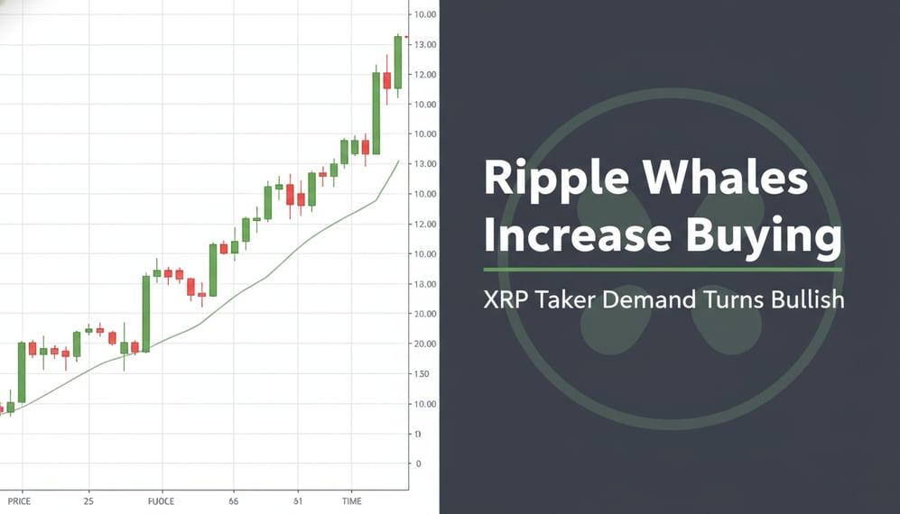 Ripple Whales Increase Buying as XRP Taker Demand Turns Bullish