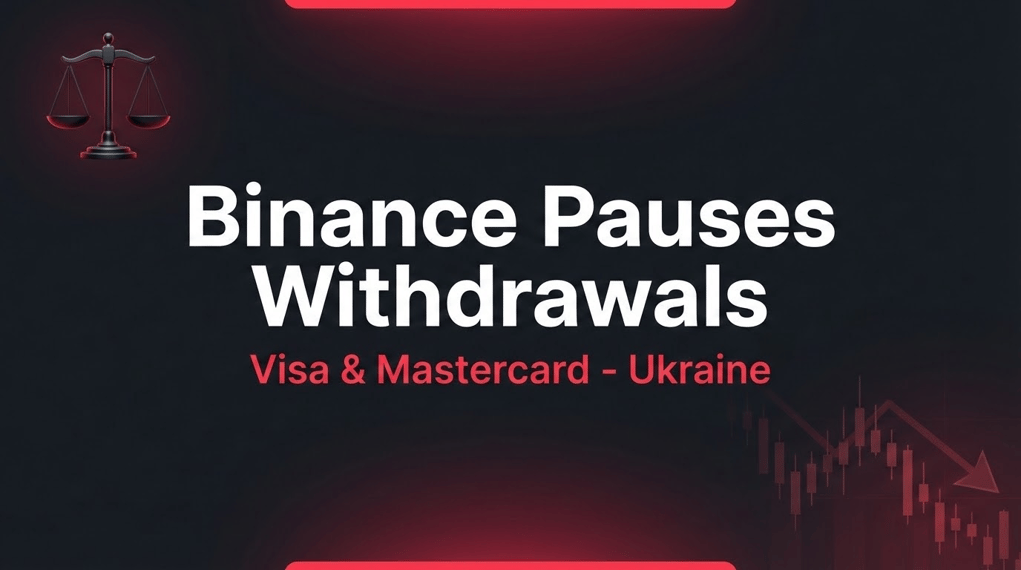 Binance Pauses Visa and Mastercard Withdrawals for Ukrainian Users Amid Regulatory Changes