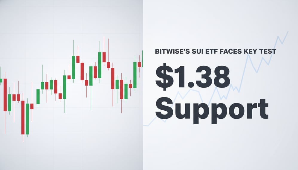 Bitwise’s SUI ETF Faces Key Test: Can Prices Sustain the $1.38 Support?