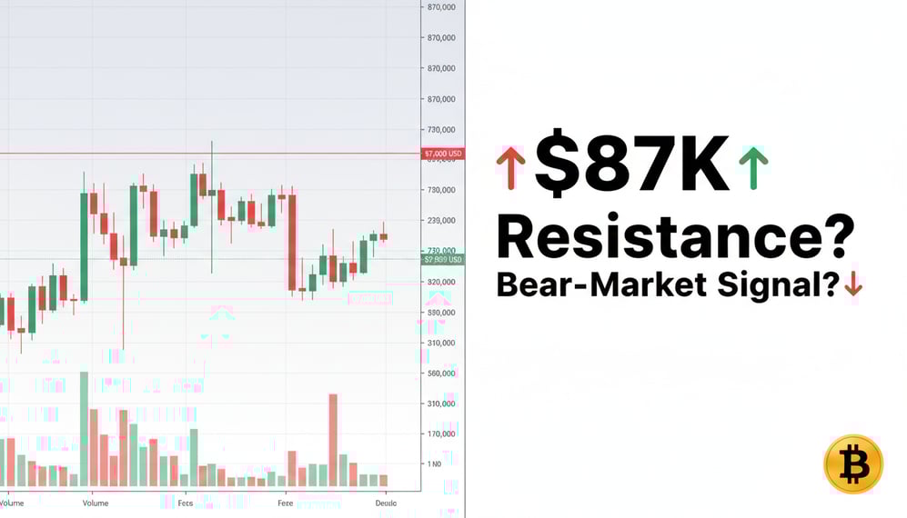 Is Bitcoin Facing a Bear-Market Signal at Key $87K Resistance?