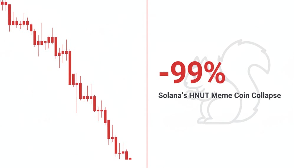 Solana’s HNUT Meme Coin Drops 99% Amid Bundled Rug Pull Warning
