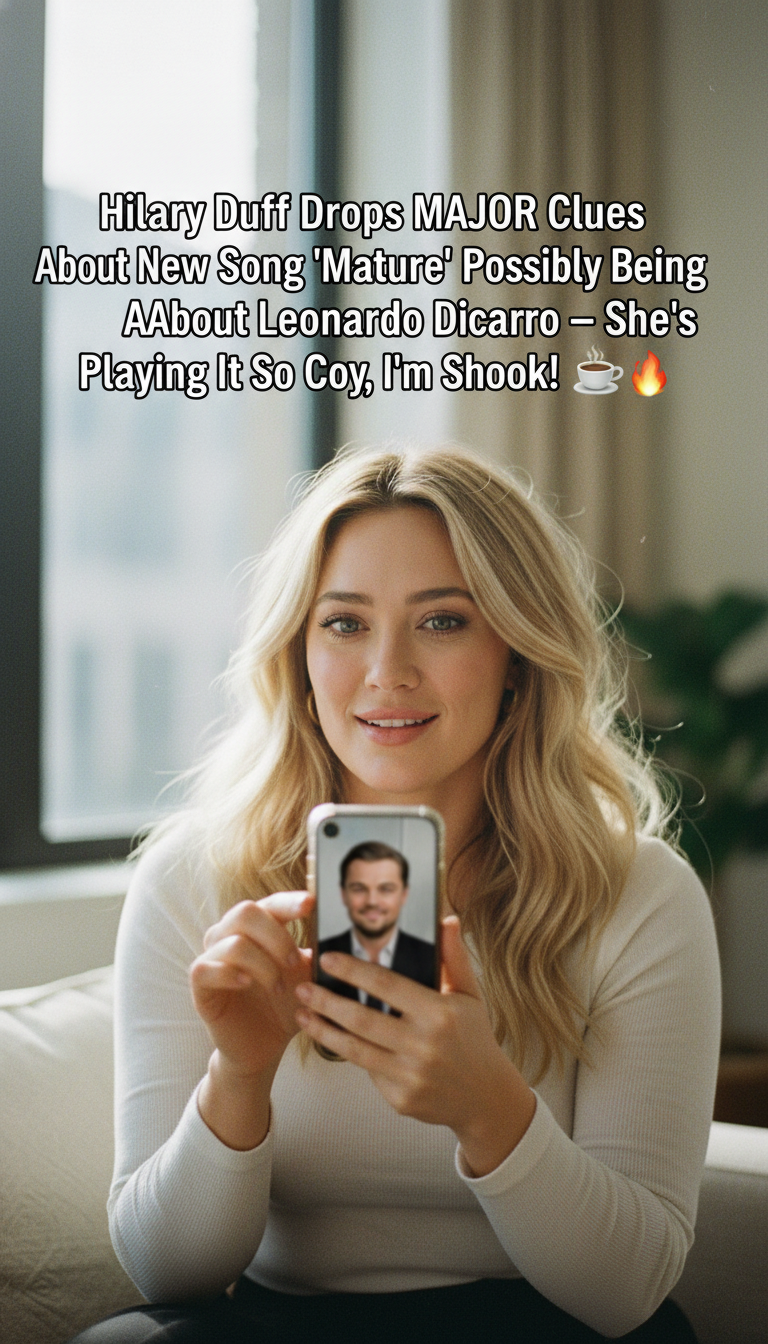 Hilary Duff Drops MAJOR Clues About New Song 'Mature' Possibly Being About Leonardo DiCaprio — She’s Playing It So Coy, I’m Shook! ☕🔥