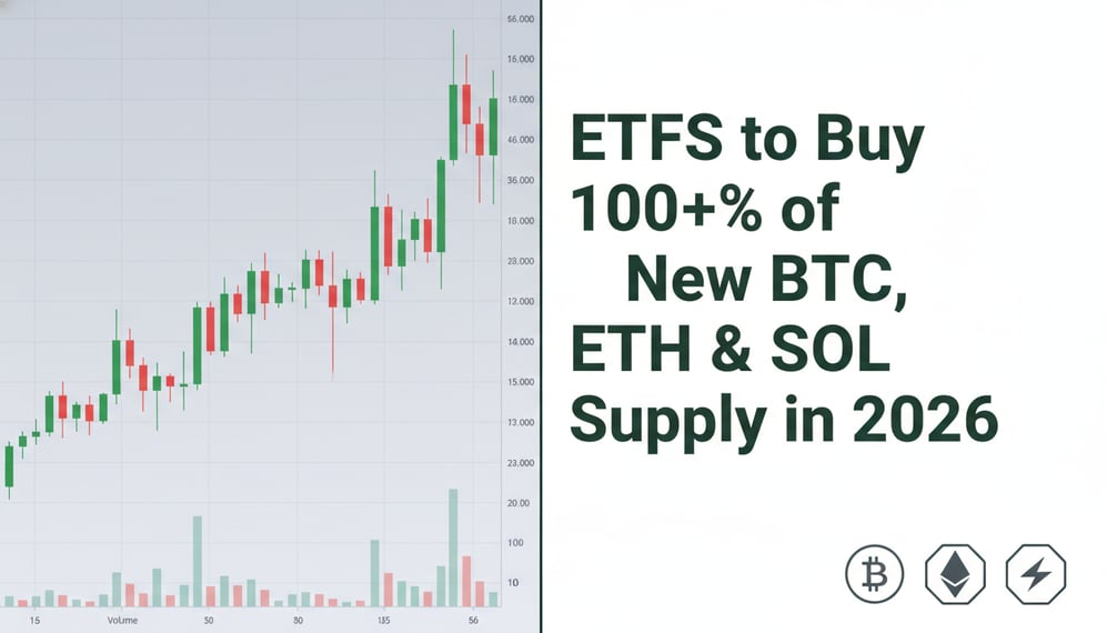 Bitwise Predicts ETFs Will Buy Over 100% of New Bitcoin, Ethereum, and Solana Supply in 2026