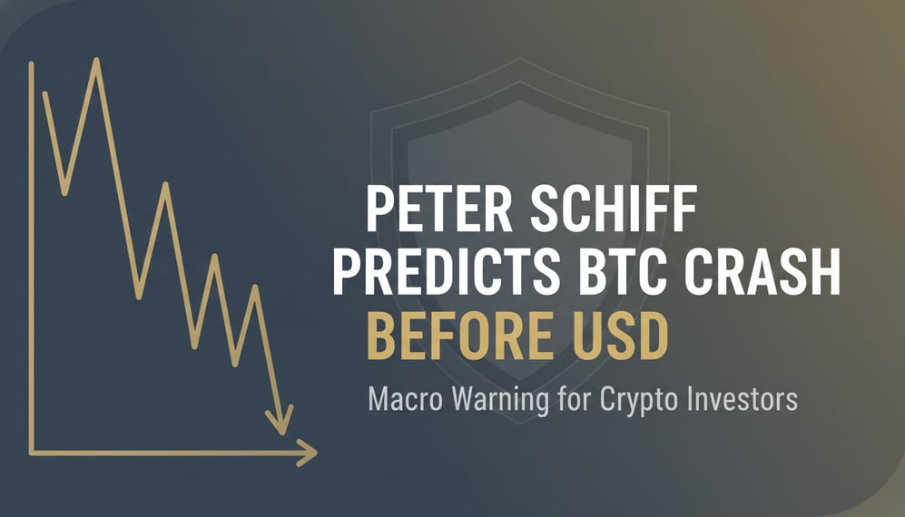 Peter Schiff Predicts Bitcoin Could Crash Before the US Dollar Does
