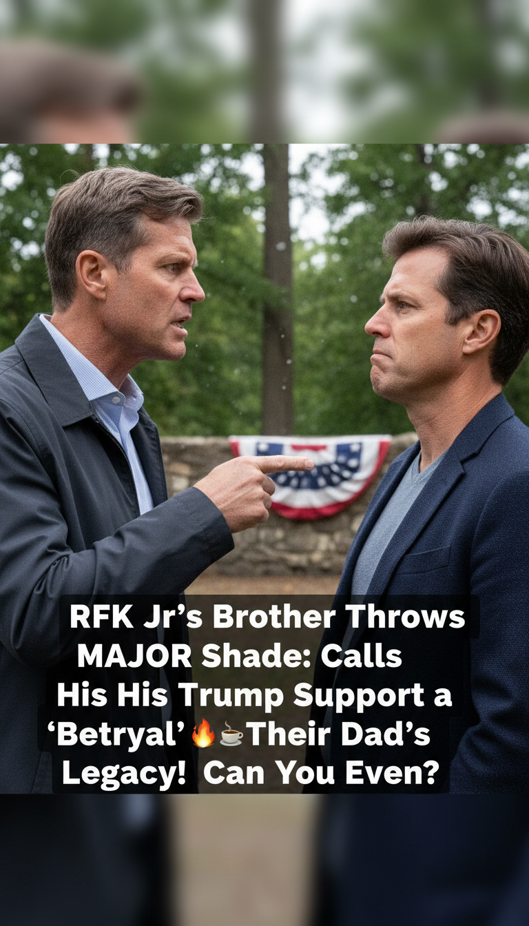 RFK Jr.’s Brother Throws MAJOR Shade: Calls His Trump Support a ‘Betrayal’ to Their Dad’s Legacy! ☕🔥 Can You Even?!