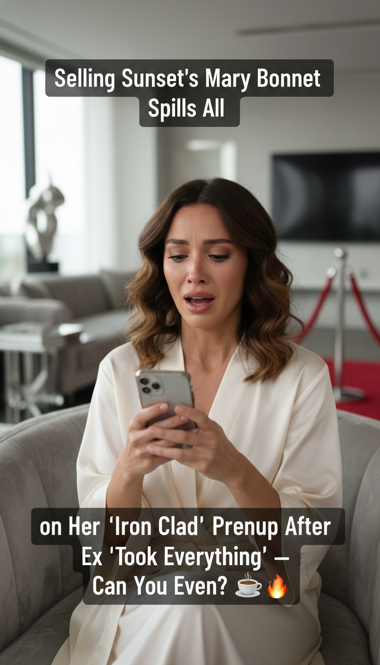 Selling Sunset’s Mary Bonnet Spills All on Her ‘Iron Clad’ Prenup After Ex ‘Took Everything’ — Can You Even?! ☕🔥