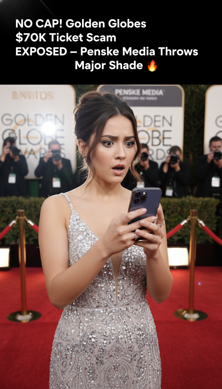 NO CAP! Golden Globes $70K Ticket Scam EXPOSED — Penske Media Throws Major Shade 🔥☕