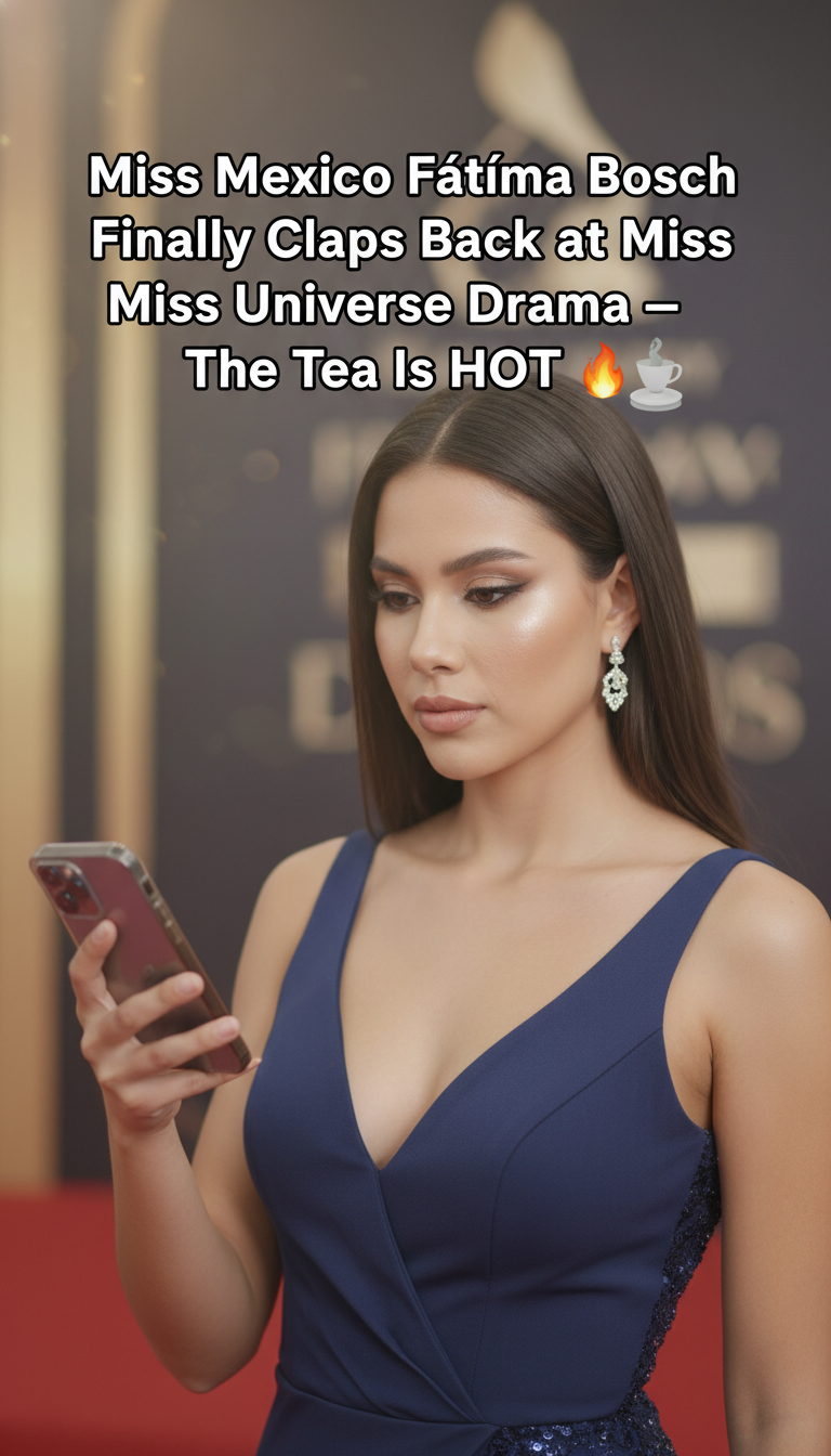 Miss Mexico Fátima Bosch Finally Claps Back at Miss Universe Drama — The Tea Is HOT ☕🔥